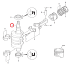 Коленвал MFS8A3/MFS9.8A3 Tohatsu