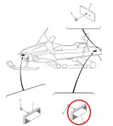 Рефлектор задний VK10/VK540IV Yamaha