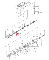 Штифт горизонтального вала (переключения хода) M90A Tohatsu