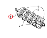 Вал привода трака Bearcat WT660 Arctic Cat