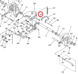 Штифт подвески мотора 25B/30H Yamaha