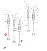 Клапан впускной (крайний) Venture MP Yamaha