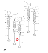 Клапан впускной (средний) Venture MP Yamaha