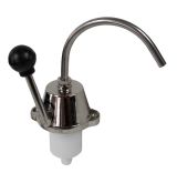 Кран умывальника с ручным насосом