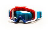Очки (белый/синий/красный/прозрачная) Мотокросс HIZER #7