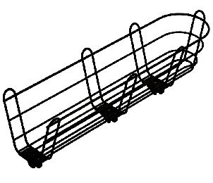 Ложемент ледобура на бампер снегохода Skandic XU Ski-Doo